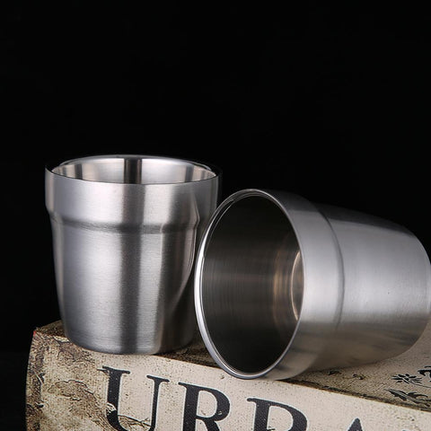 Double wall stainless steel coffee cups