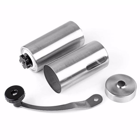 Adjustable stainless steel manual coffee grinder